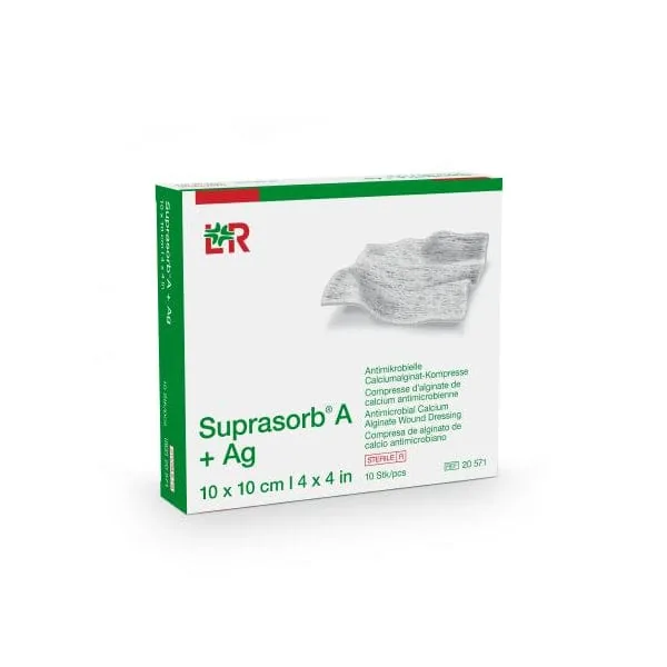 Antimicrobial dressing 10 × 10 cm